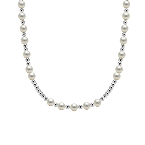Emma Gold Filled Beaded Necklace with Pearls