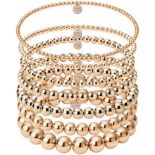 Entire Classic Collection Gold Filled Beaded Bracelet Stack