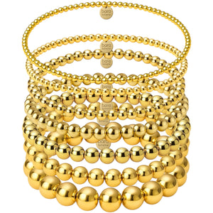Entire Classic Collection Gold Filled Beaded Bracelet Stack