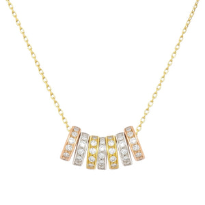 Erica | Pave Hoop Necklace