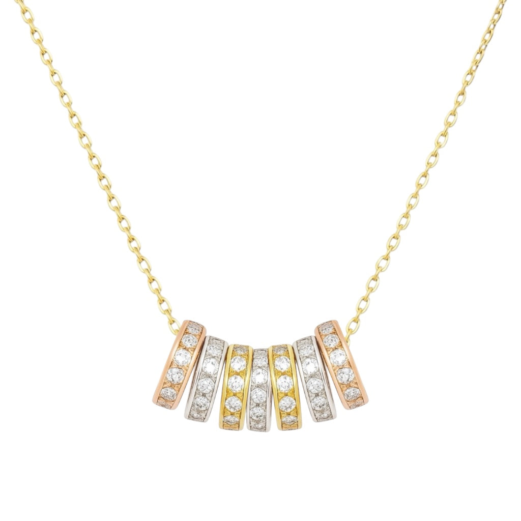 Erica | Pave Hoop Necklace