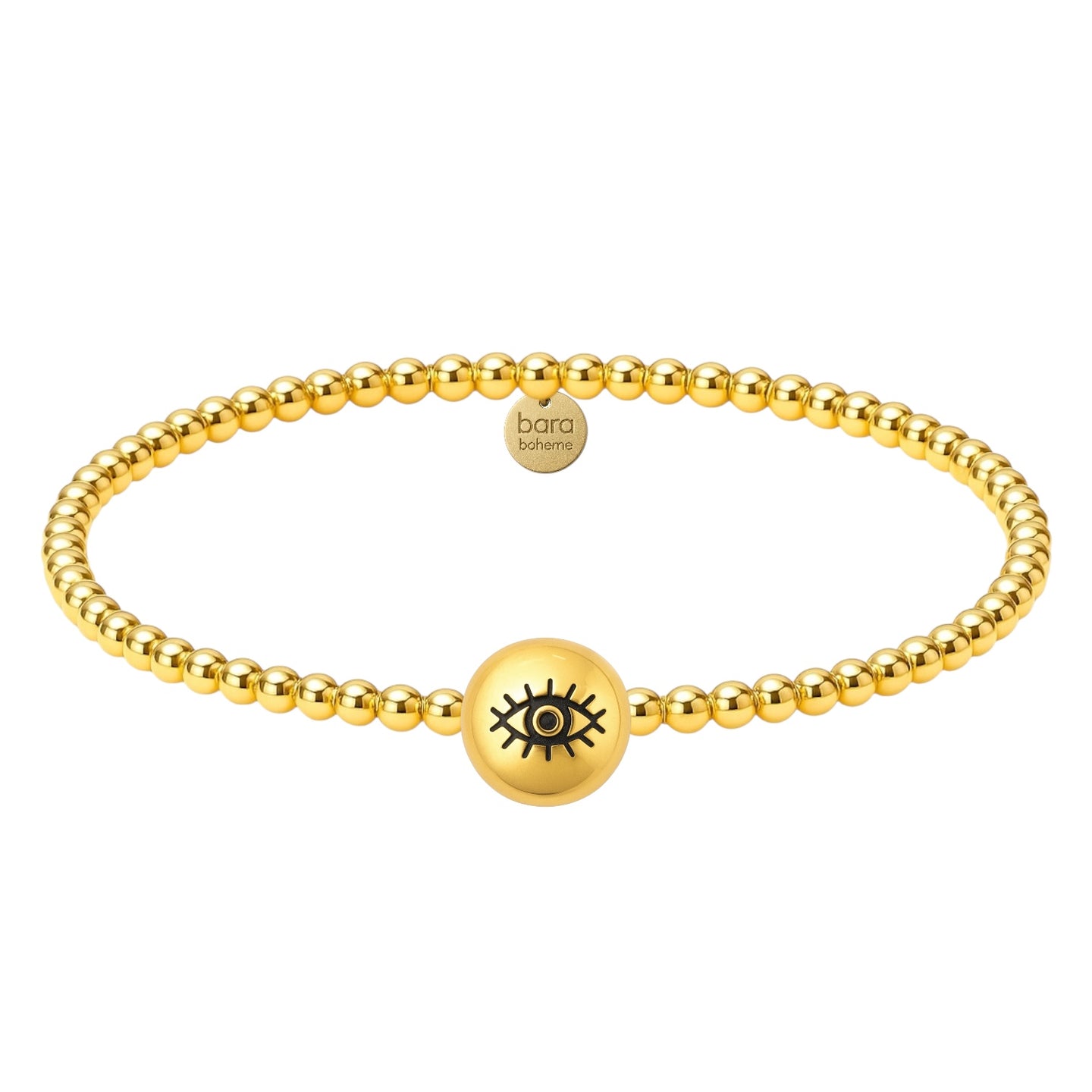 Evil Eye LG Gold Filled Beaded Bracelet