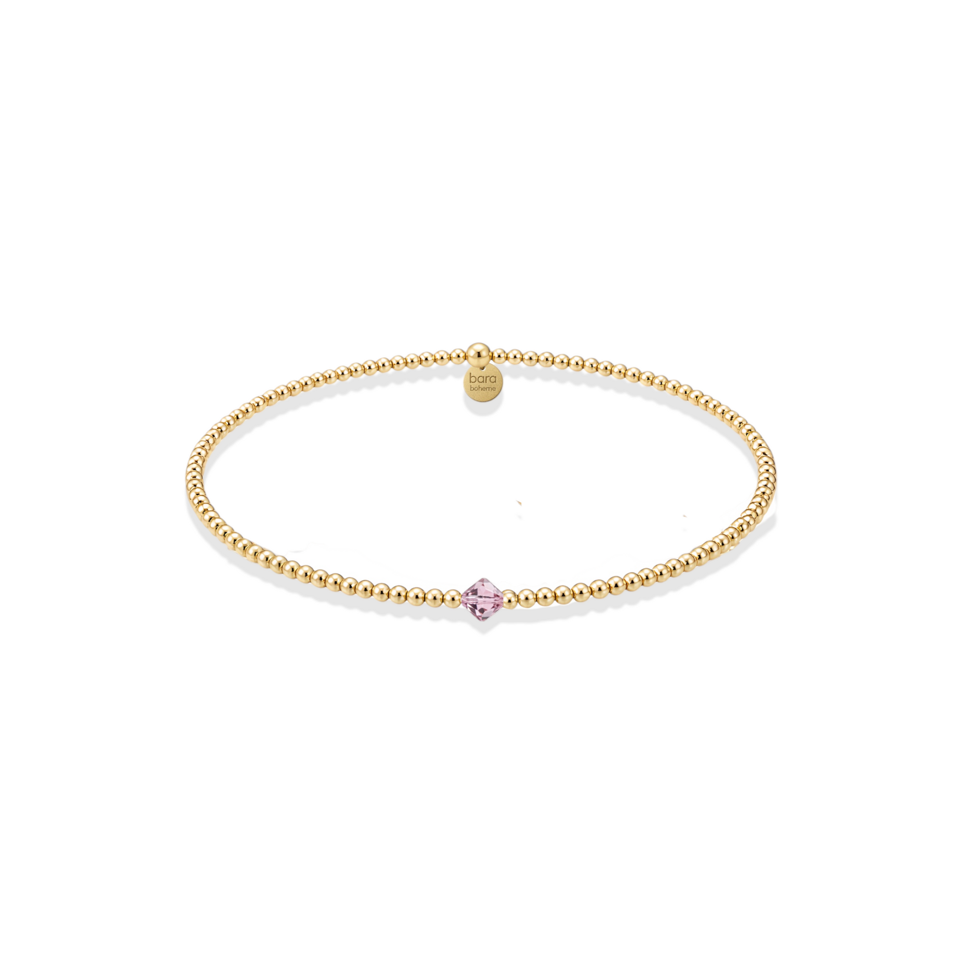 Crystal Birthstone Beaded Bracelet