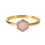 Pink Druzy | SPS Hexagon Ring