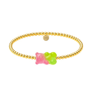 Ombre Gummy Bear | Gold Filled Beaded Bracelet