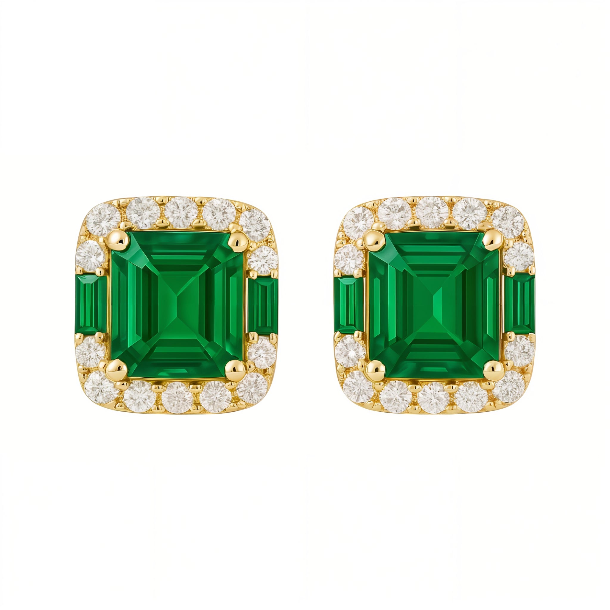 Francesca | Pave Stud Earrings