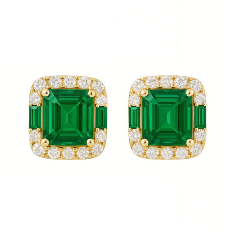 Francesca | Pave Stud Earrings