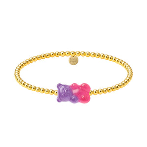 Ombre Gummy Bear | Gold Filled Beaded Bracelet