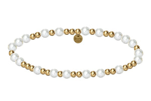 VERA | Stretchy Anti-tarnish 14K Gold Filled & Pearls bracelet