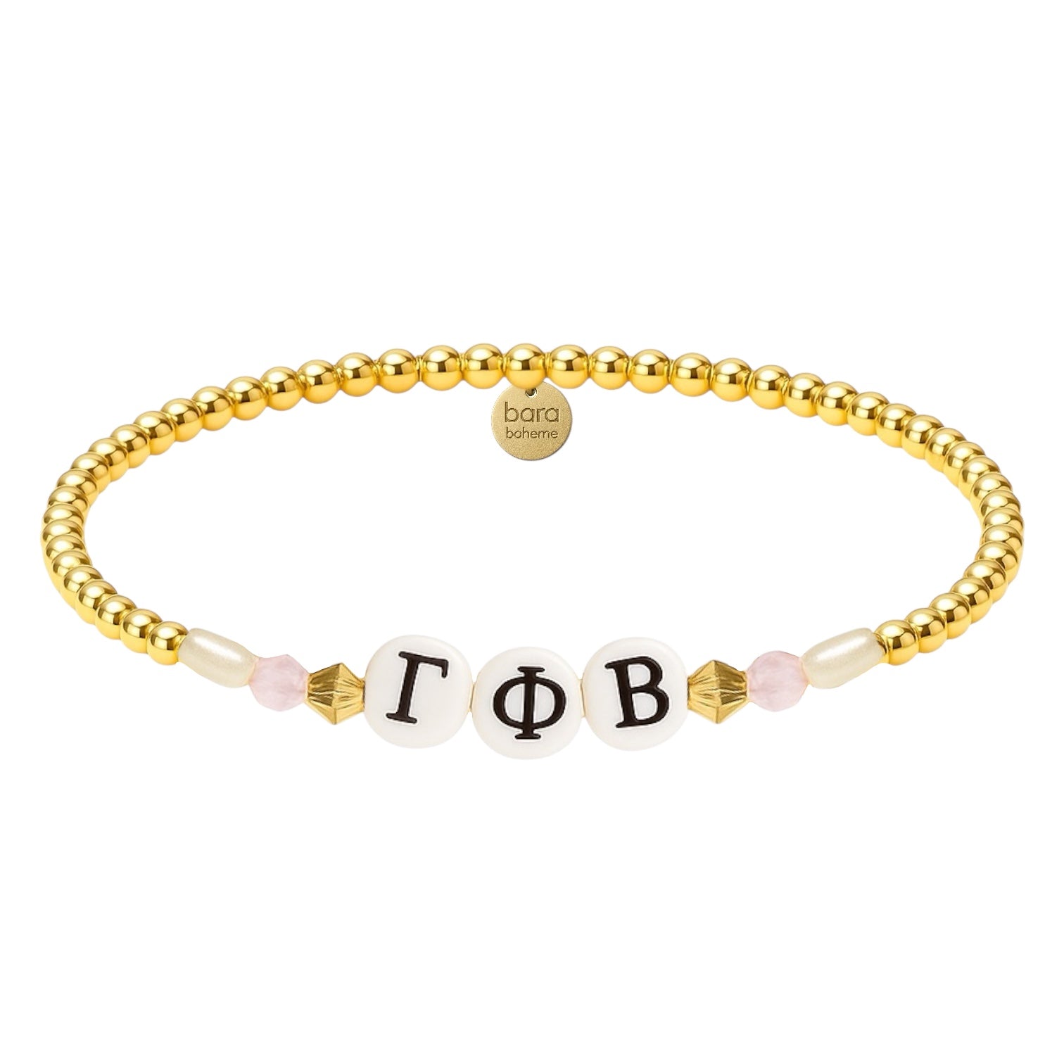 Gamma Phi Beta Beaded Sorority Bracelet