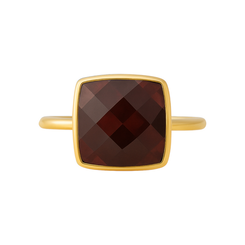 Garnet | Bezel Ring