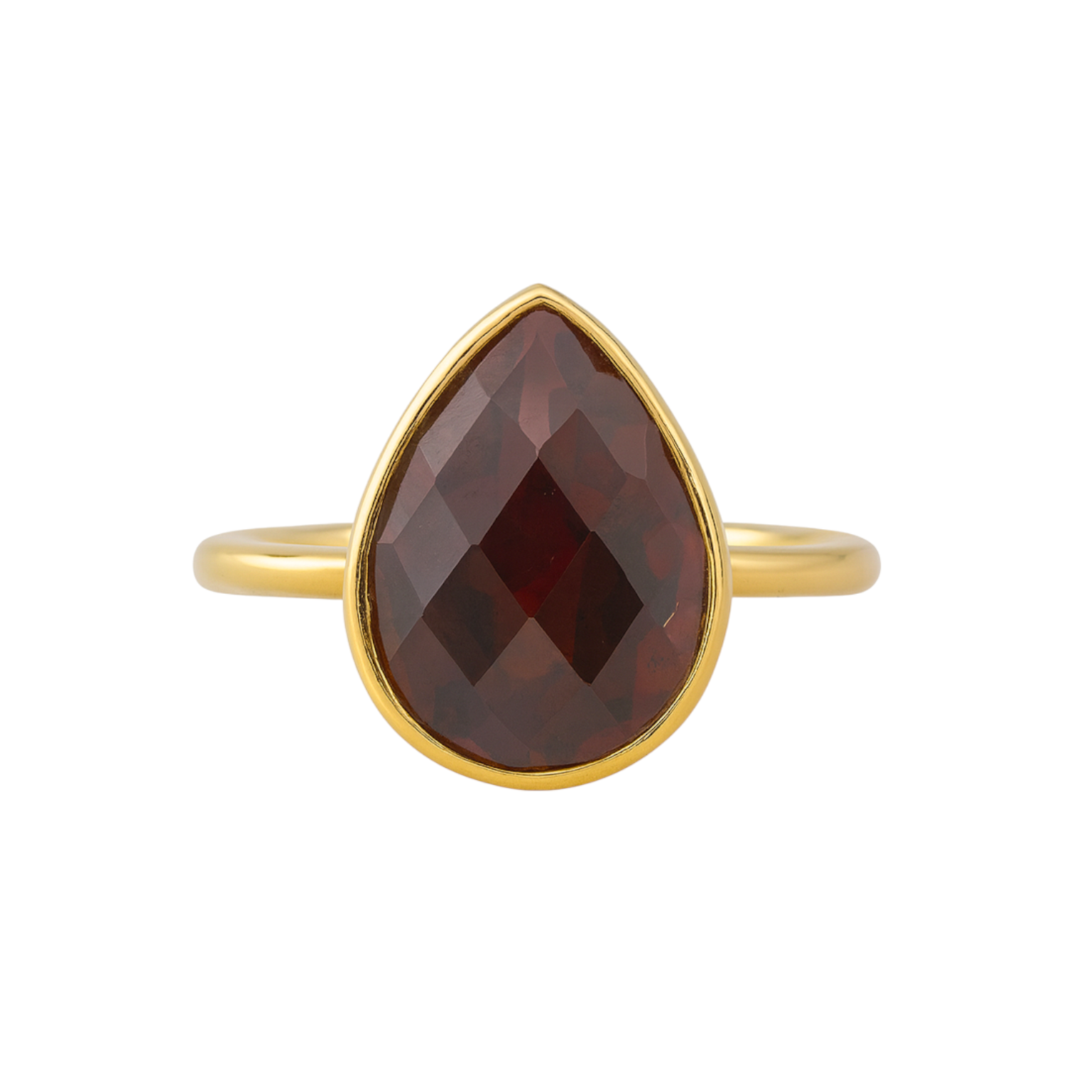 Garnet | Bezel Ring