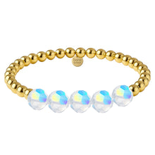 Gigi | Gold Filled Beaded Bracelet with Crystals