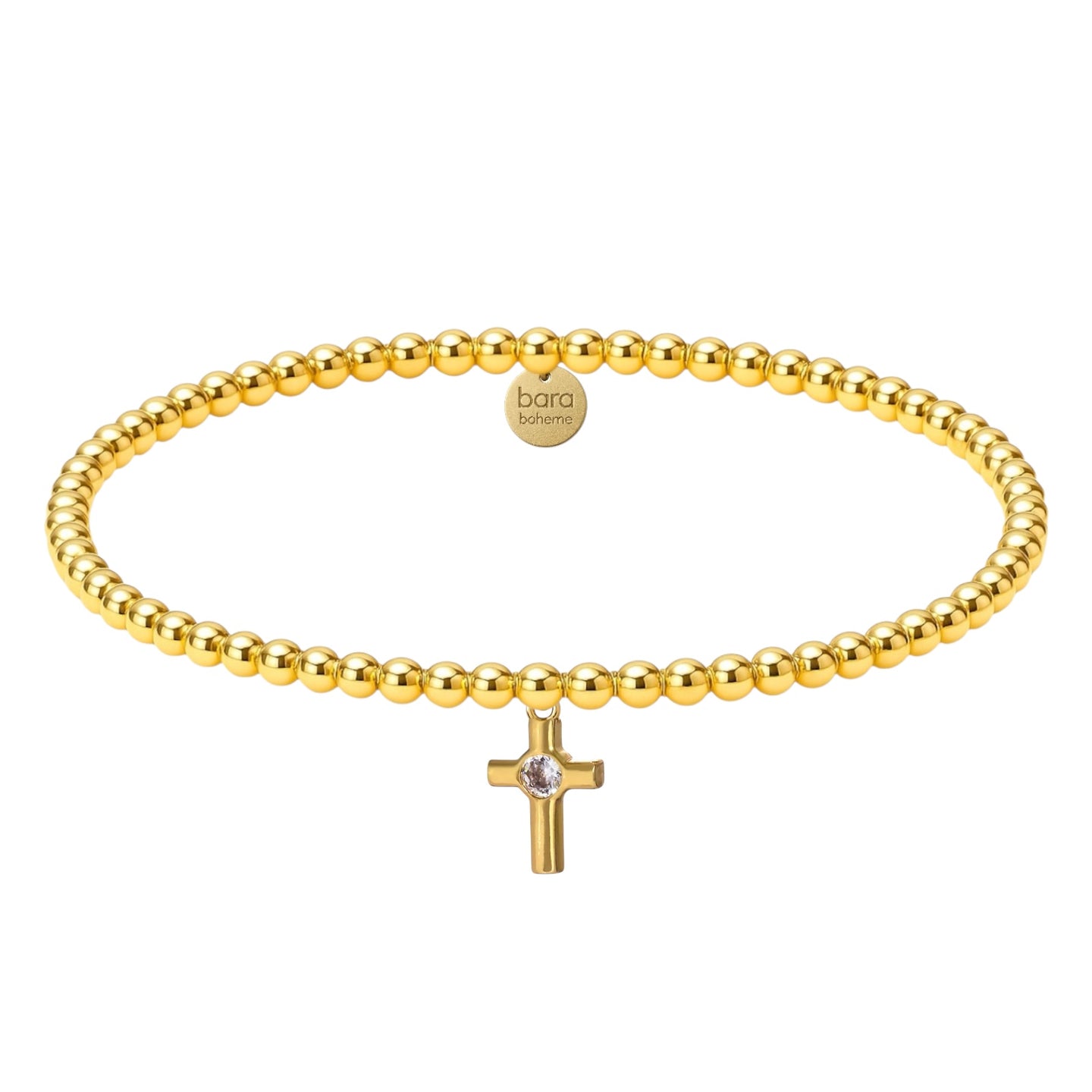 Grace Charm Gold Filled Beaded Bracelet