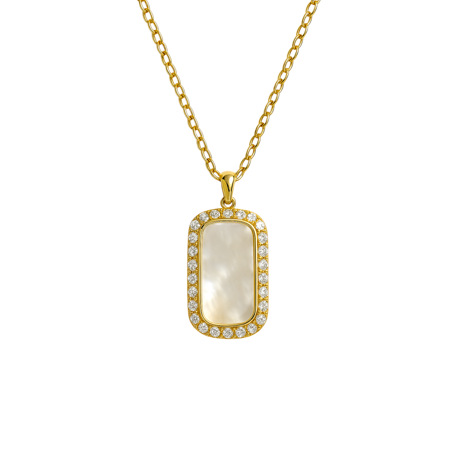 Gwen | Vertical Pave Necklace