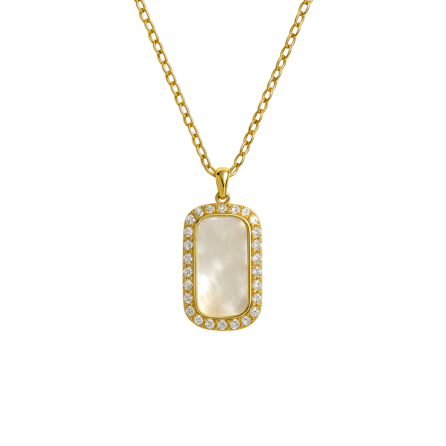 Gwen | Vertical Pave Necklace