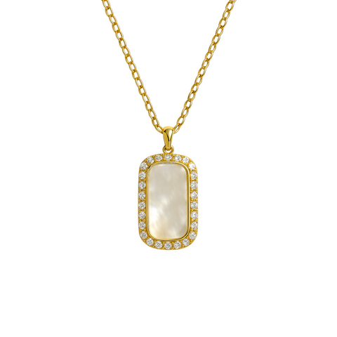 Gwen | Vertical Pave Necklace