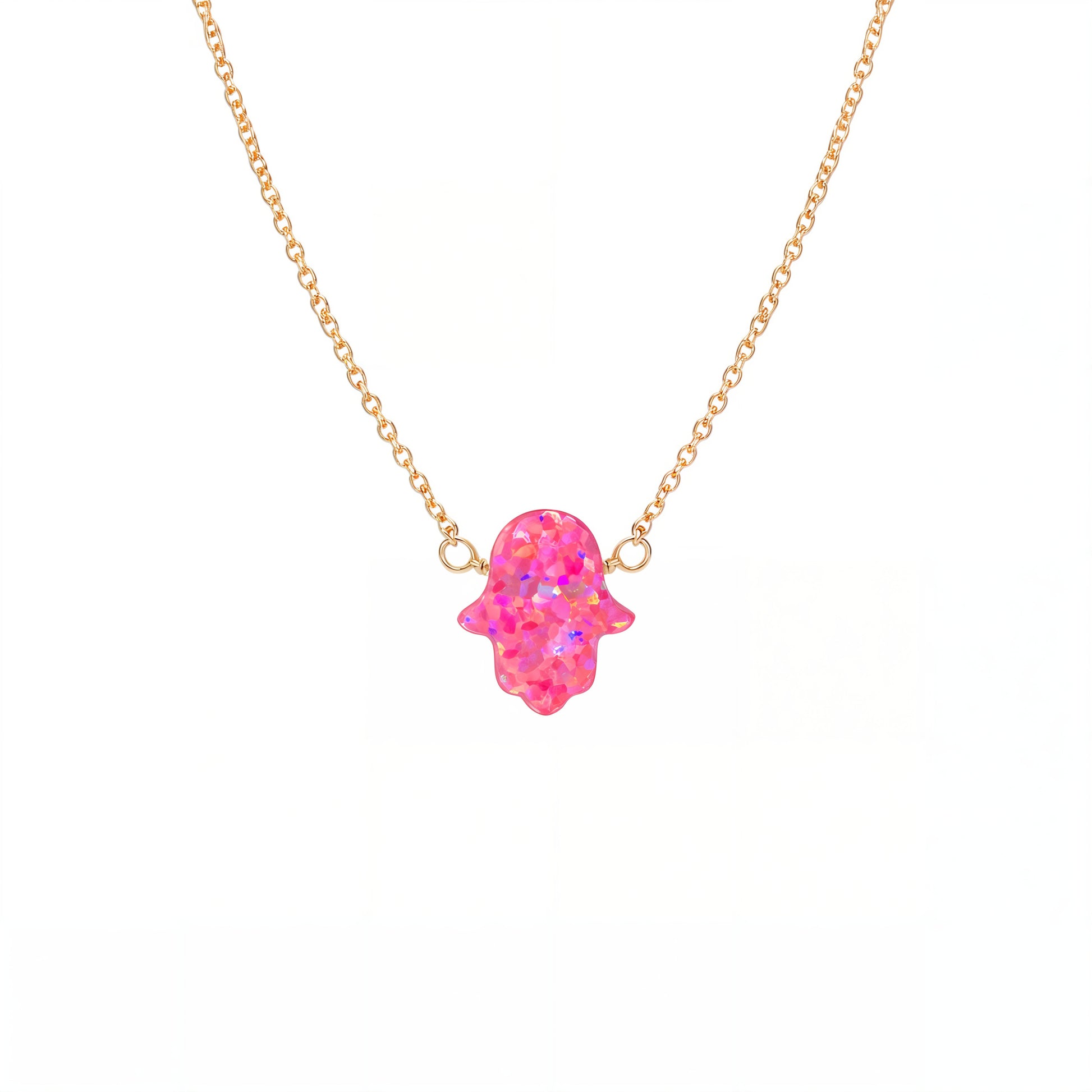 Hamsa Large | Opal Elite Chain Necklace