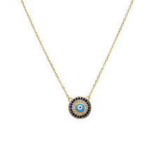 "HESTIA" Evil Eye Sapphire CZ Necklace