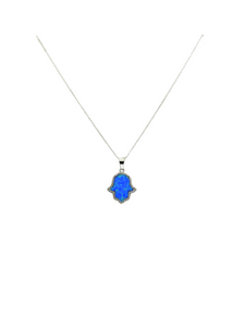 "HAMSA" CZ PAVE NECKLACE - LARGE