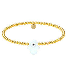 Hamsa Beaded Opal Bracelet