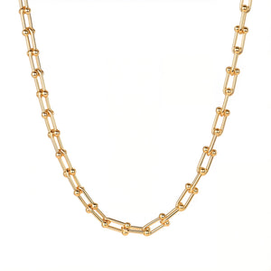 Hardware SM | 18K Gold Plated Small Link Necklace for Men