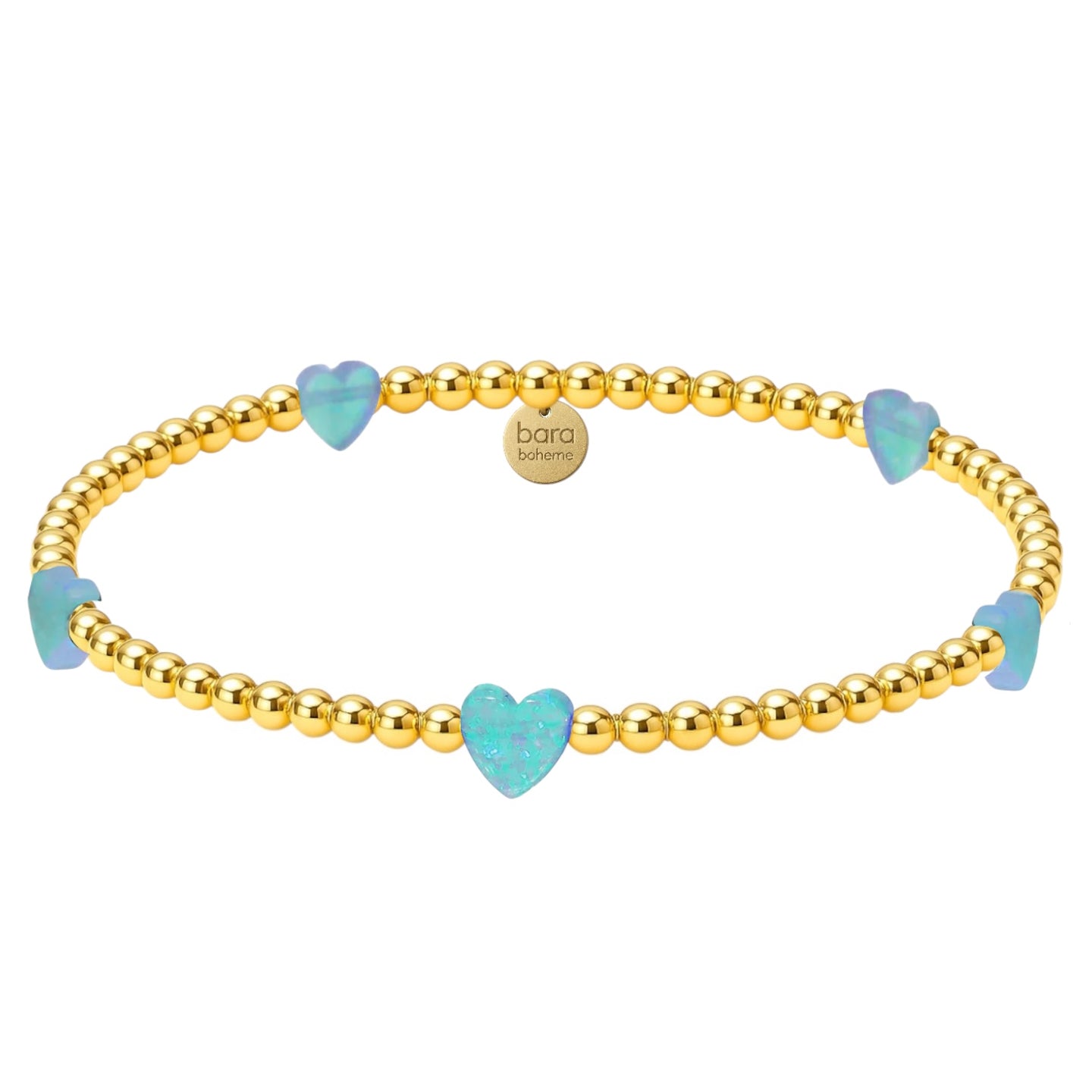 Heart BTY Beaded Opal Bracelet