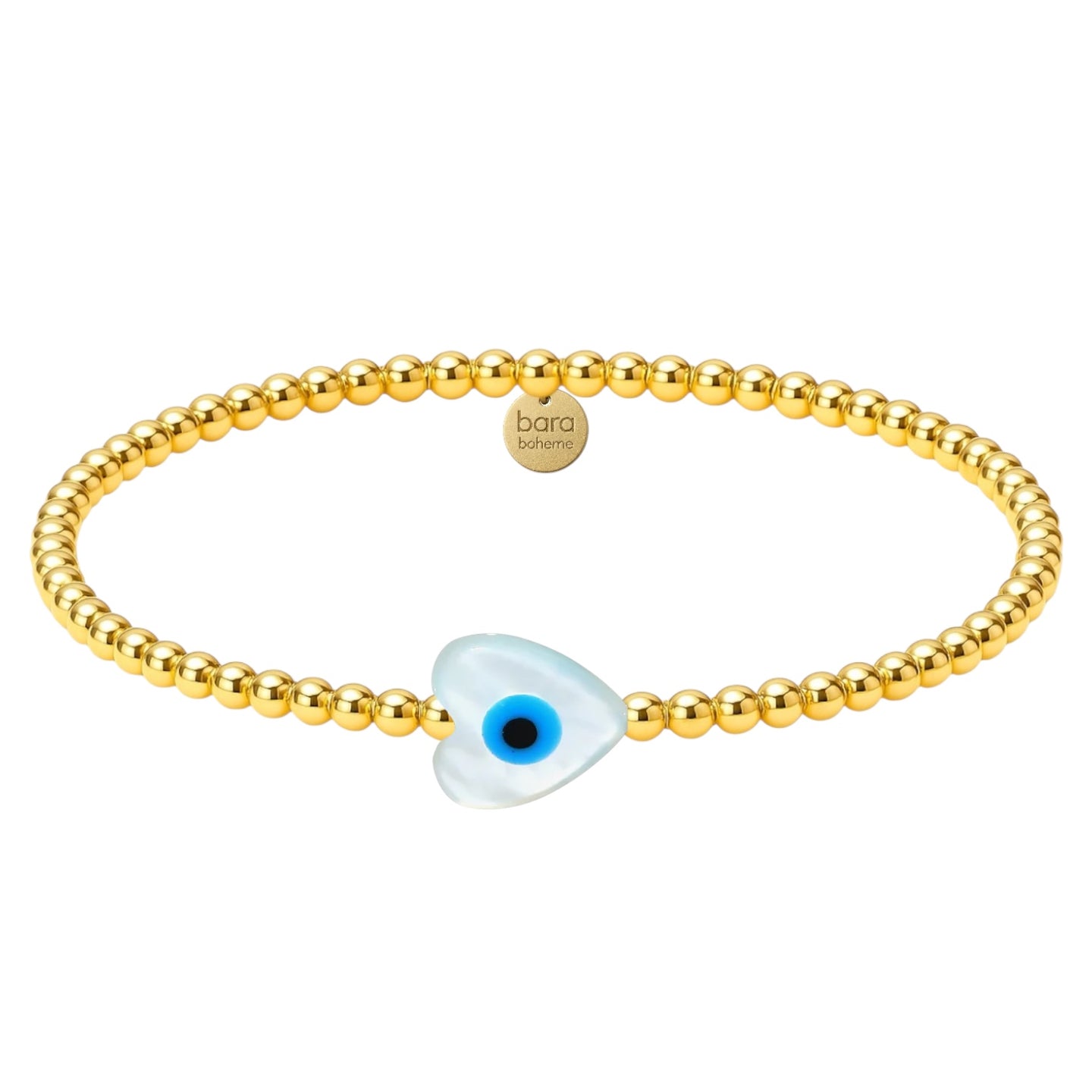Heart Evil Eye | Beaded Opal Bracelet