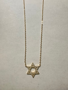 “STAR of DAVID” CZ Necklace