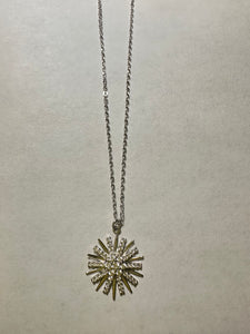 “BURST" Medallion CZ Necklace