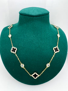 CLOVER BY THE YARD CZ Necklace