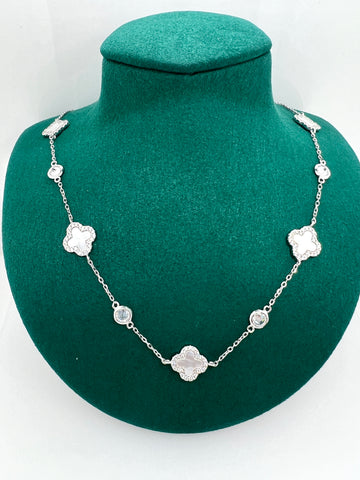 CLOVER BY THE YARD CZ Necklace