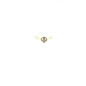 THE "CLOVER" CZ RING
