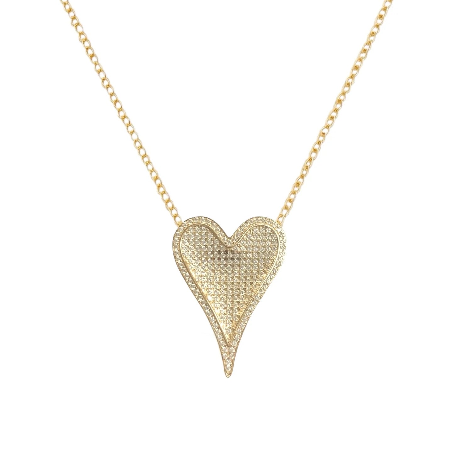 3D Heart SM | Gold Plated Necklace