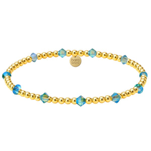 Crystal BTY | Gold Filled Beaded Bracelet