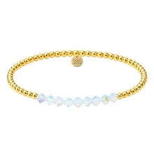 Crystal Bar | Gold Filled Beaded Bracelet