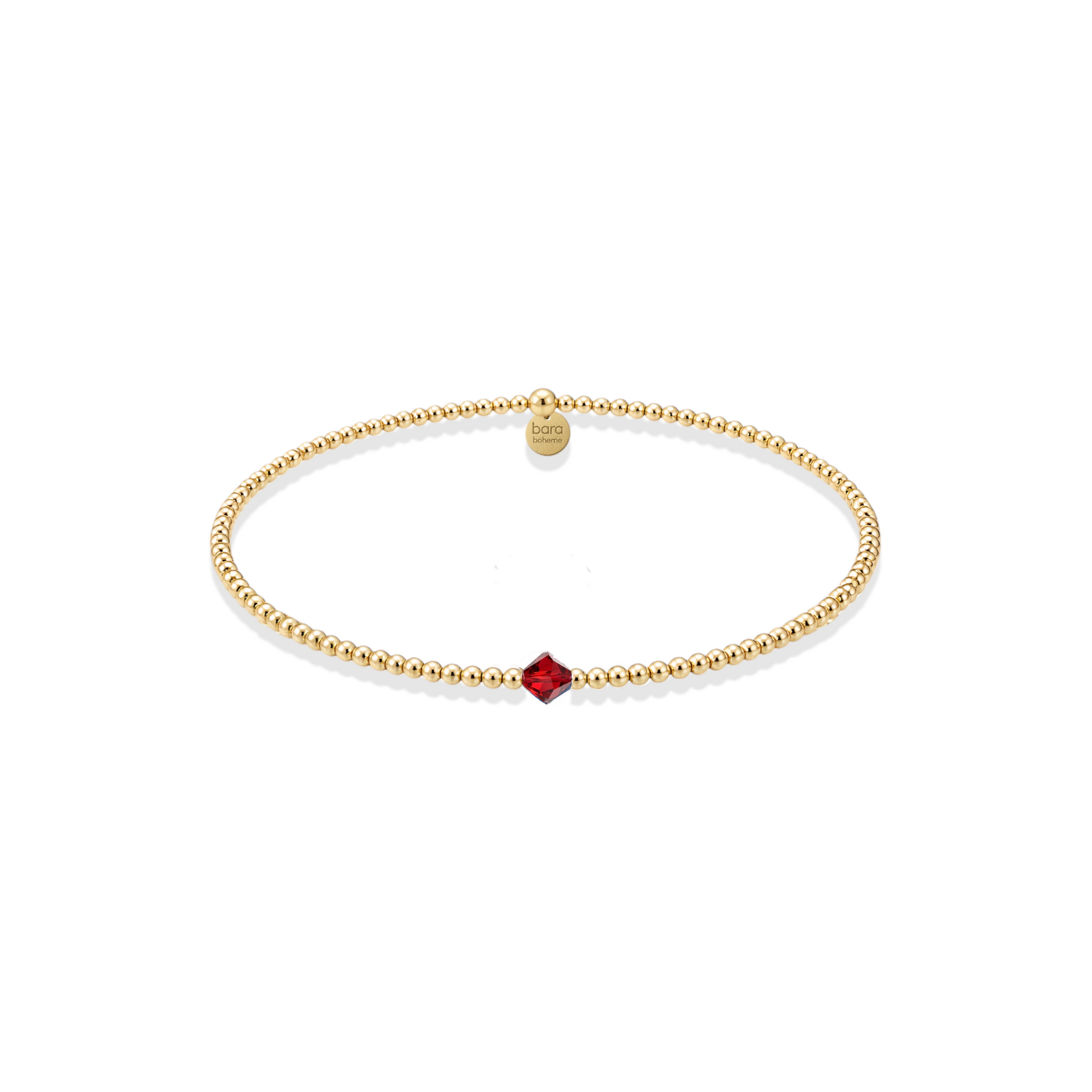 Crystal Birthstone Beaded Bracelet