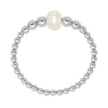 Jenna | Beaded Stretchy Ring with Pearls