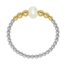 Jenna | Beaded Stretchy Ring with Pearls