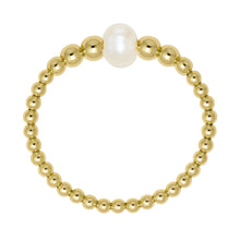 Jenna | Beaded Stretchy Ring with Pearls