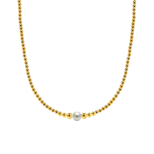Jenna | Gold Filled Beaded Necklace