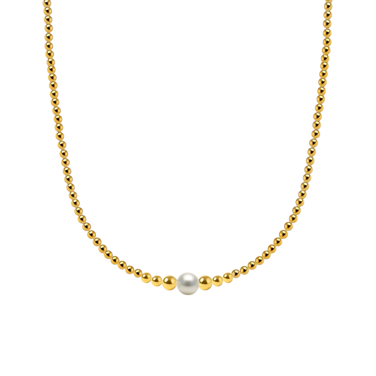 Jenna | Gold Filled Beaded Necklace