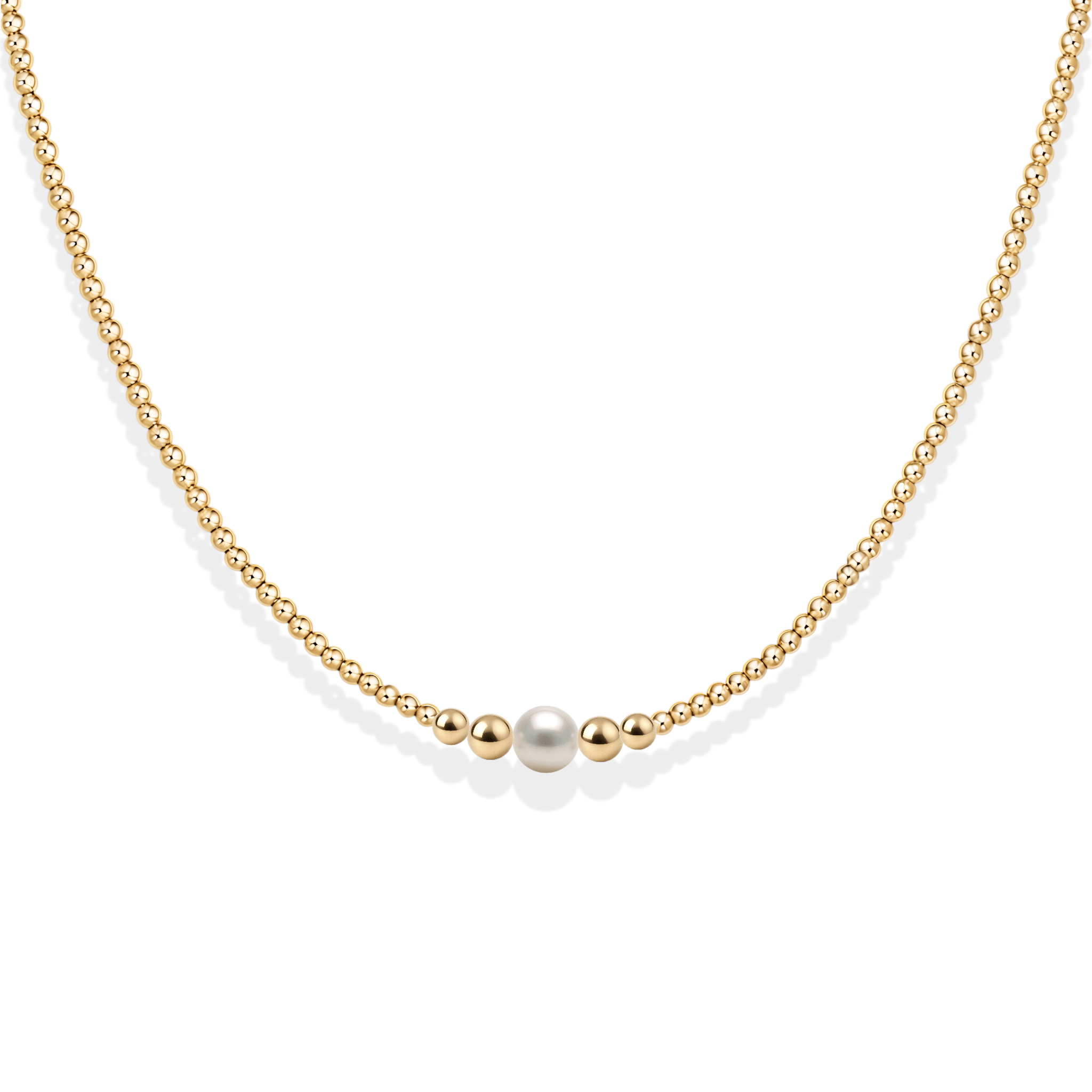 Jenna | Gold Filled Beaded Necklace - Bara Boheme