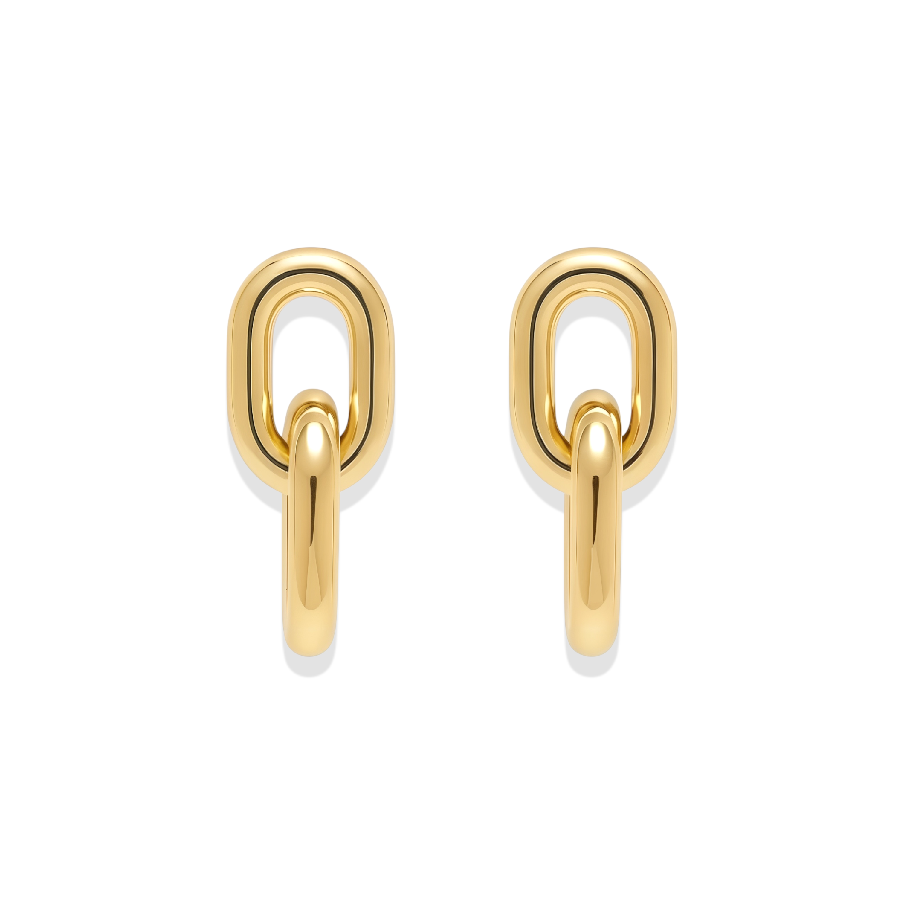 Jessica | Gold Link Earrings