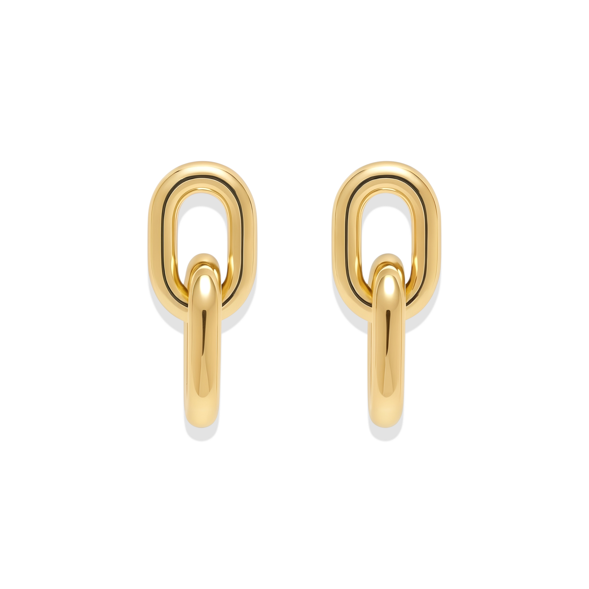 Jessica | Gold Link Earrings