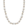 Coastal Harbor | Oval Pearl Necklace