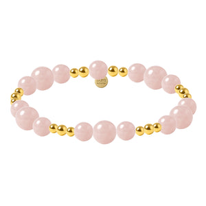 Lacey | Rose Quartz Beaded Bracelet