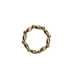 "LEXI" 14k gold-filled ball Stretchy beaded Ring