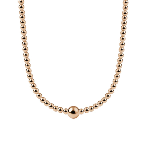 Lila Gold Filled Beaded Necklace