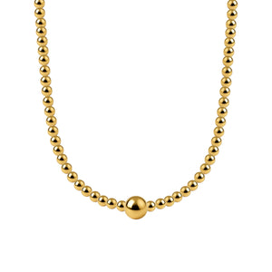 Lila Gold Filled Beaded Necklace